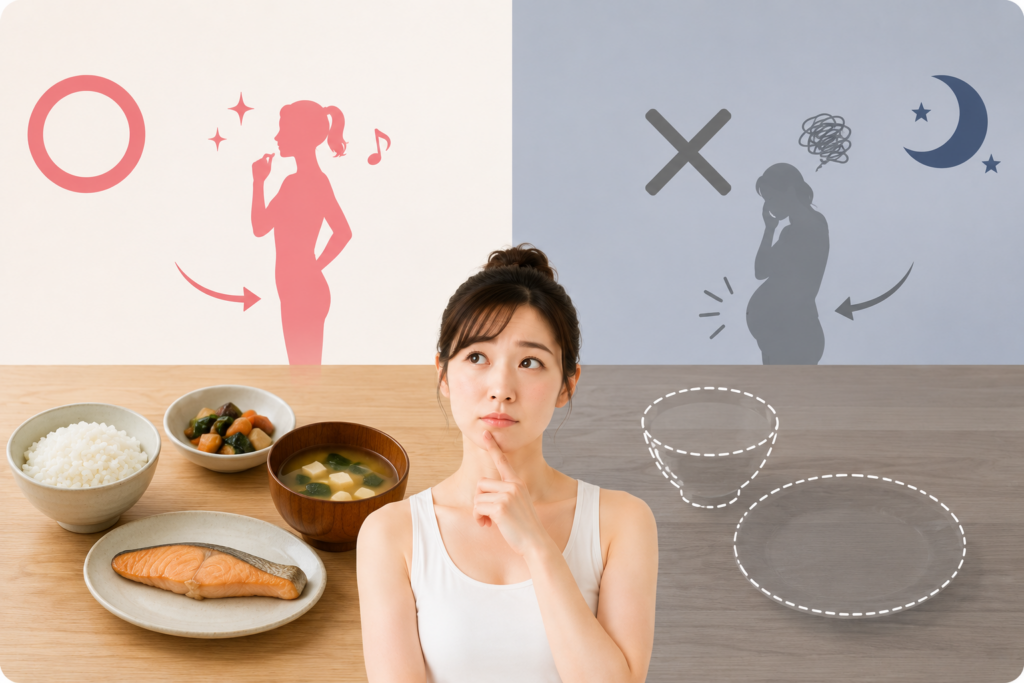 夜ご飯を抜くと痩せる？