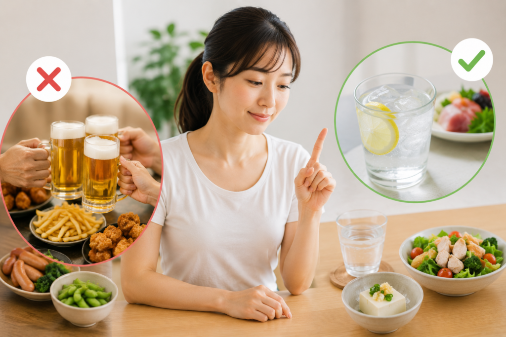 ダイエット中のお酒との付き合い方